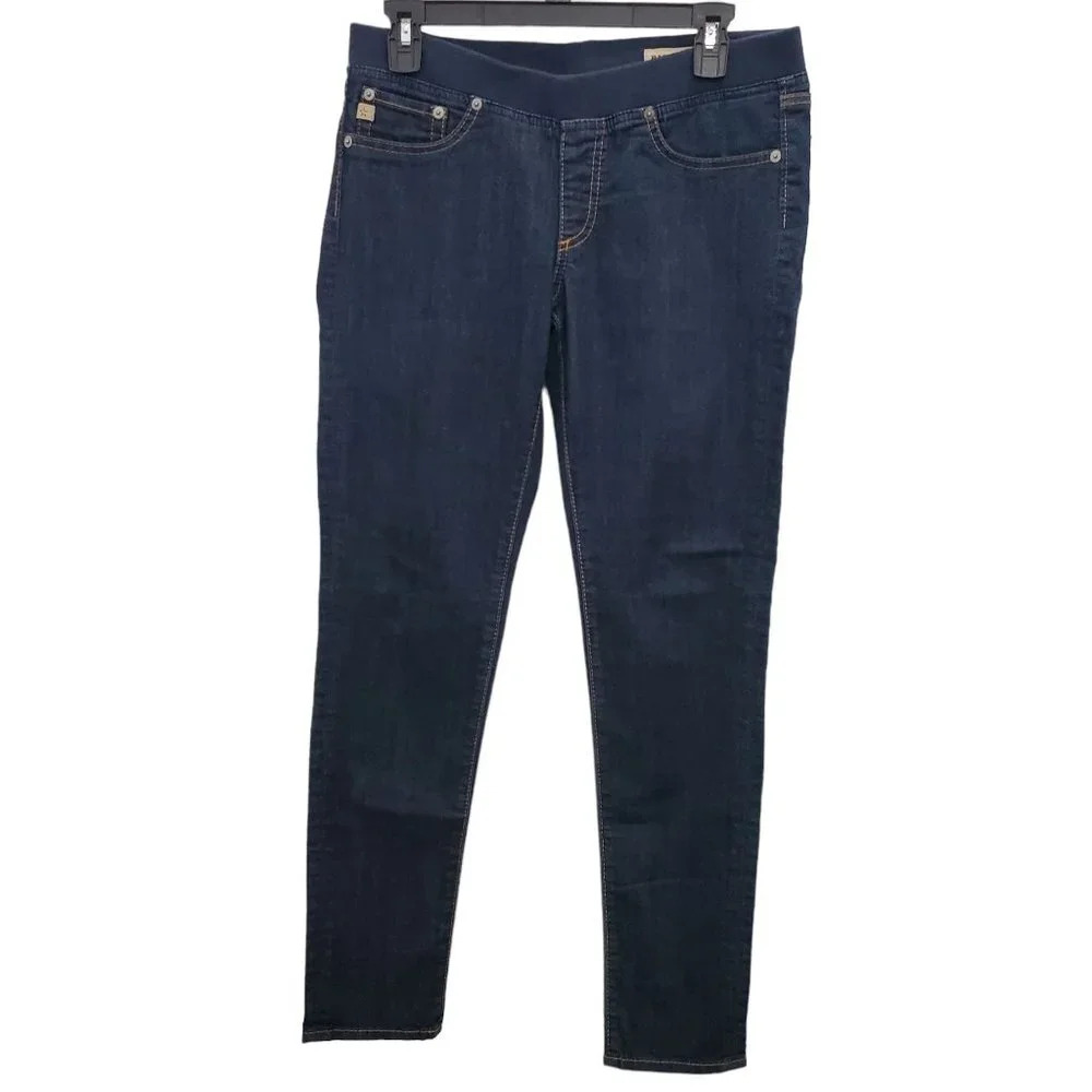 Big Star Women's Dark Wash Denim Fabric Waist Pull‎ On Jegging Jeans Size 30